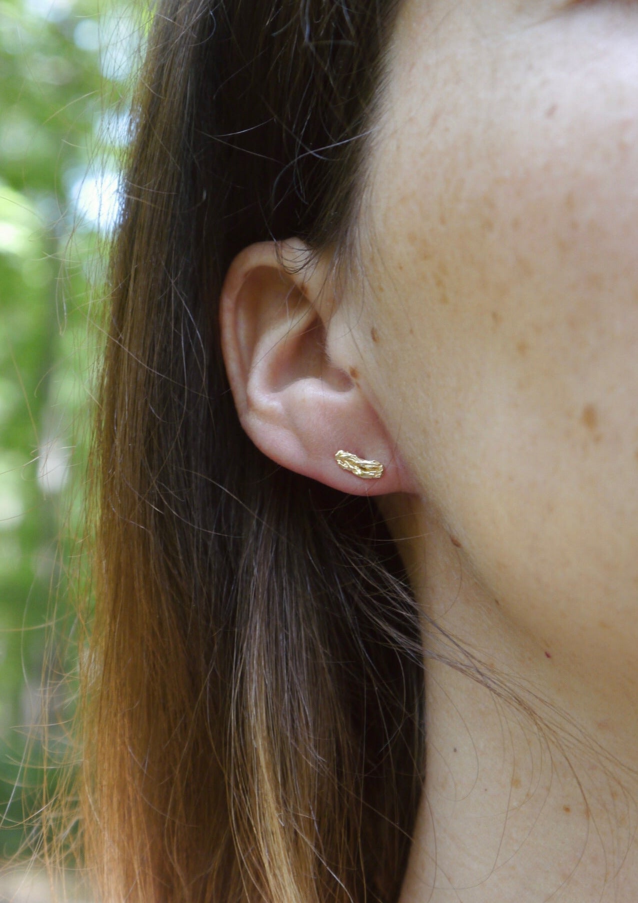 Ceremonial Tea Leaf Earrings