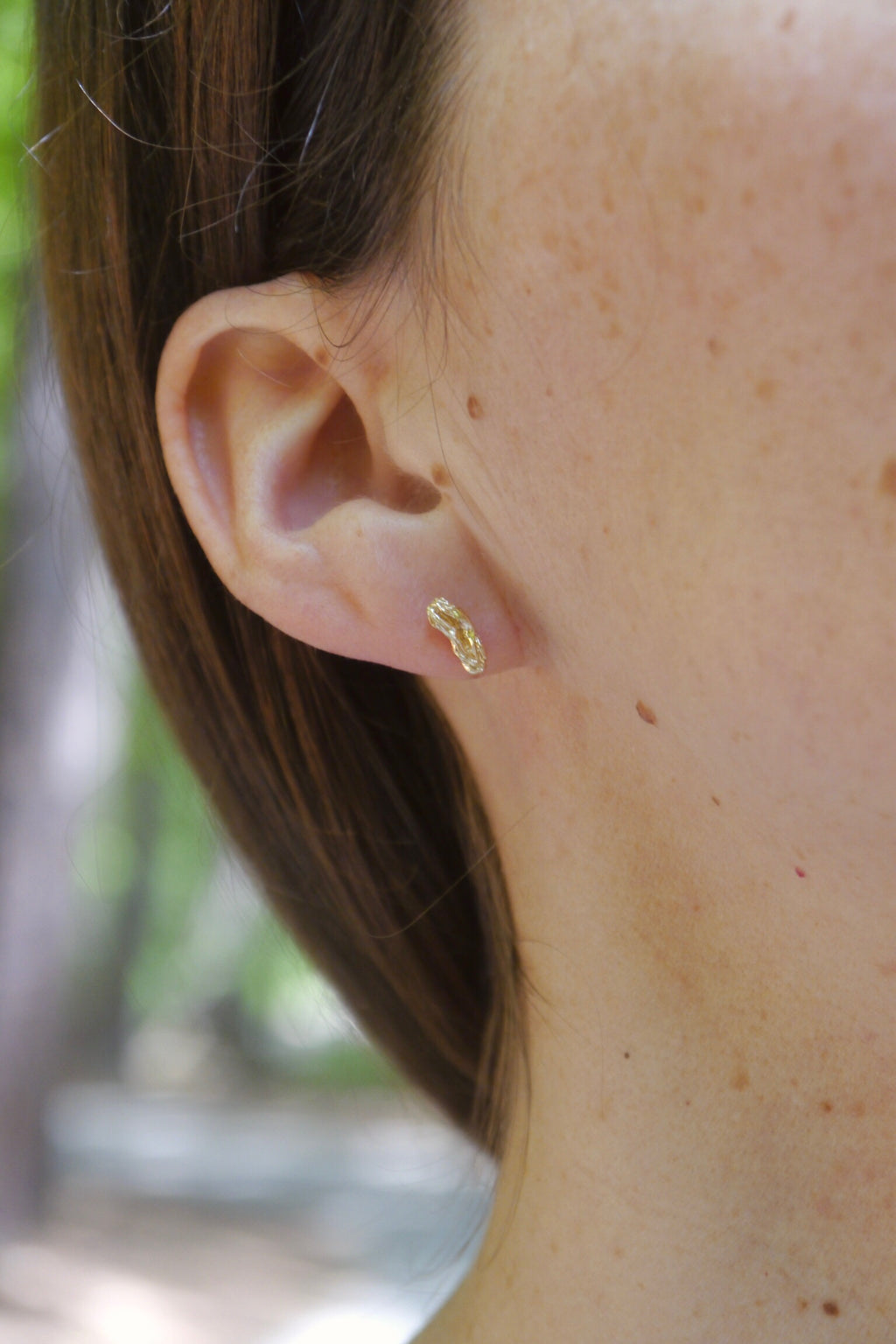 Ceremonial Tea Leaf Earrings